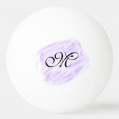 eenvoudige paarse waterverf splashpastel voegt naa pingpongbal (Achterkant)