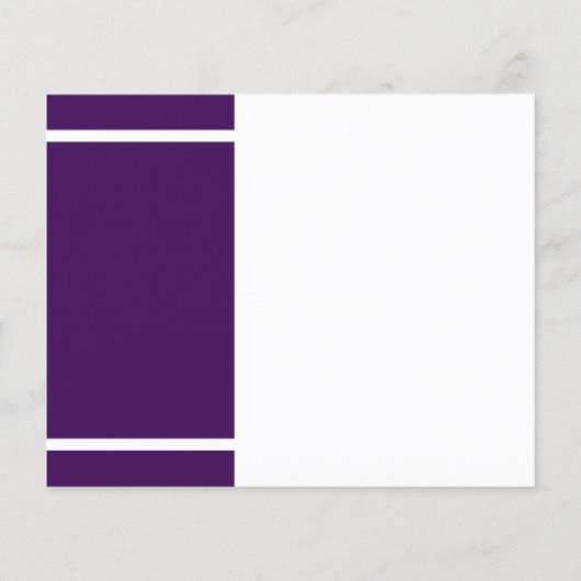 Eenvoudige Paarse witte Afstuderen uitnodiging (Achterkant)