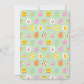 Eenvoudige Paasbrunch Egg Hunt Groen Paarse Kaart (Achterkant)