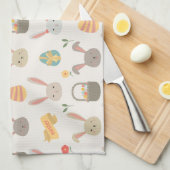 Eenvoudige paaseieren en bundels | Keukenhanddoek (Quarter Fold)