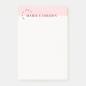 Eenvoudige paaskleurblok Post-it notities - Roze Post-it® Notes (Voorkant)