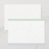 Eenvoudige Paasverf Spikkels Blanco Notitiekaartje (Voorkant / Achterkant)