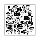 Eenvoudige paddenstoel rubberstempel (Afrduk)