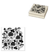 Eenvoudige paddenstoel rubberstempel (Gestempeld)
