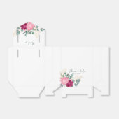 Eenvoudige pagina groen | Blush Pink Floral Weddin Bedankdoosjes (Uitgevouwen)