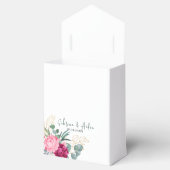 Eenvoudige pagina groen | Blush Pink Floral Weddin Bedankdoosjes (Geopend)