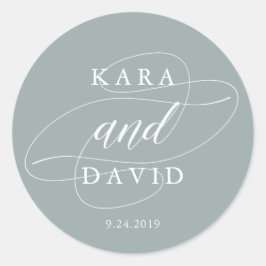 Eenvoudige pagina groen | Weddenschap Ronde Sticker