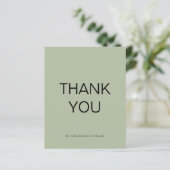 Eenvoudige pagina Groene Aangepaste begroting Dank (Staand voorkant)