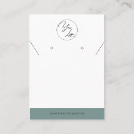 Eenvoudige pagina | Kaart voor juwelenweergave in Contactkaartje