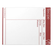 Eenvoudige pagina zonder rode lijn notitieblok (Voorkant)