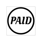 Eenvoudige "PAID" Rubberstempel (Afrduk)