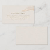 Eenvoudige Palm Leaf Wishing Well Enclosure Kaart (Voorkant / Achterkant)