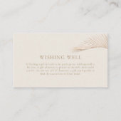 Eenvoudige Palm Leaf Wishing Well Enclosure Kaart (Voorkant)
