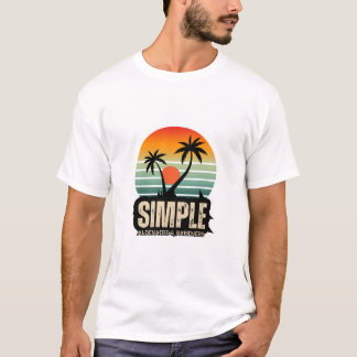 Eenvoudige Palm Tree Zomer T-shirt" T-shirt