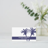 Eenvoudige palmreisagent visitekaartje (Staand voorkant)