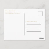 Eenvoudige pampas gras wit goud doop uitnodiging (Achterkant)