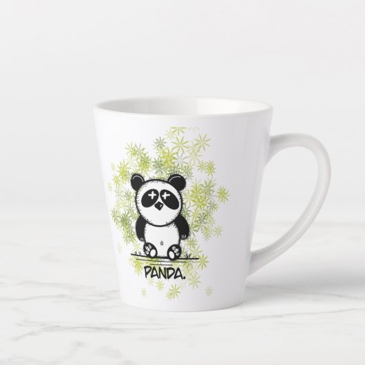 Eenvoudige Panda Latte Mok (Rechts)