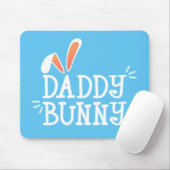 Eenvoudige pap Bunny Easter Typografie | Mousepad Muismat (Met muis)