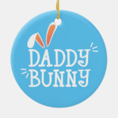 Eenvoudige pap Bunny Easter Typografie | ORNAMENT (Achterkant)