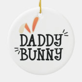 Eenvoudige pap Bunny Easter Typografie | ORNAMENT (Achterkant)