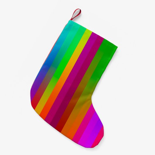 eenvoudige parallelle verticale lijnen achtergrond kleine kerstsok (Voorkant (Hangend))