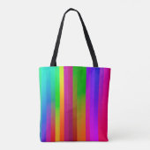 eenvoudige parallelle verticale lijnen achtergrond tote bag (Achterkant)
