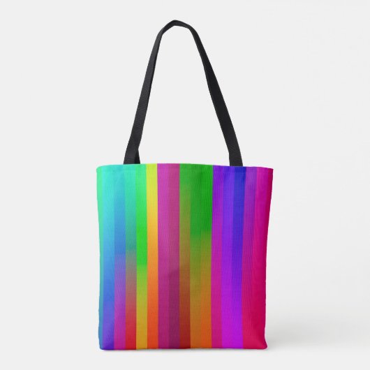 eenvoudige parallelle verticale lijnen achtergrond tote bag (Achterkant)