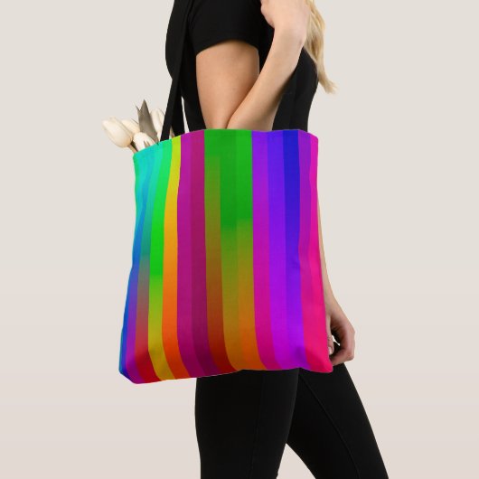 eenvoudige parallelle verticale lijnen achtergrond tote bag (Dichtbij)