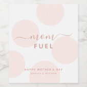 Eenvoudige parelroze oliepomp wijn etiket (Enkel label)