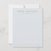 Eenvoudige Parijse boetiek Dank u kaart Opmerking (Voorkant)