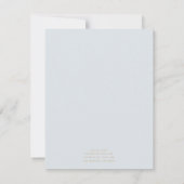 Eenvoudige Parijse boetiek Dank u kaart Opmerking (Achterkant)