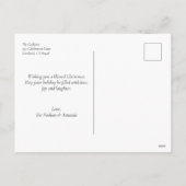 Eenvoudige Pas getrouwd kerstfeestdag Briefkaart (Achterkant)