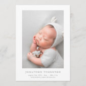 Eenvoudige pasgeborene foto collage geboorte aanko aankondiging (Voorkant)