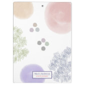 Eenvoudige pasta-Abstracte penseellijn bevestigen Klembord (Achterkant)