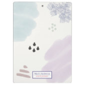 Eenvoudige pasta-Abstracte penseellijn bevestigen Klembord (Achterkant)