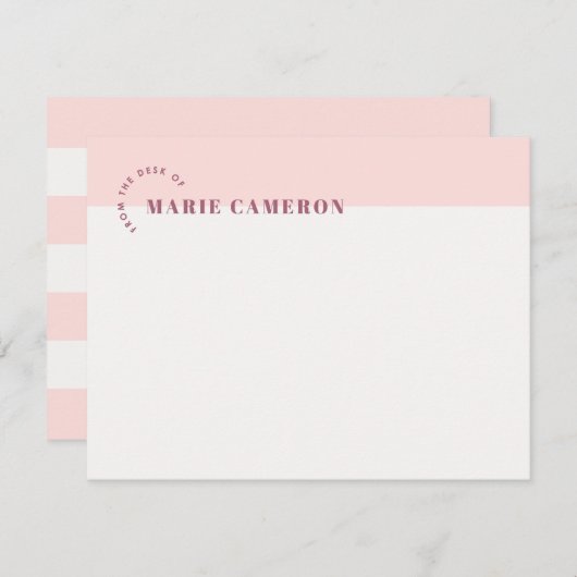 Eenvoudige pasta-kleurenblok — Roze (Voorkant / Achterkant)