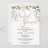 Eenvoudige Pastel Bloemen Top Border Vrijgezellenf Kaart (Voorkant)