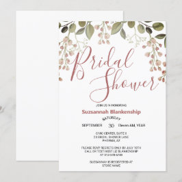 Eenvoudige Pastel Bloemen Top Border Vrijgezellenf Kaart