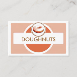Eenvoudige pastel donut visitekaartjes