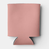Eenvoudige pastel flamingo roze kleur blikjeskoeler (Voorkant)