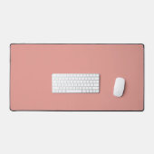 Eenvoudige pastel flamingo roze kleur bureaumat (Keyboard & Muis)