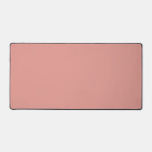 Eenvoudige pastel flamingo roze kleur bureaumat (Voorkant)