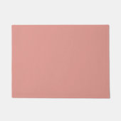 Eenvoudige pastel flamingo roze kleur deurmat (Voorkant)