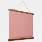 Eenvoudige pastel flamingo roze kleur hangend wandkleed (Gebogen)