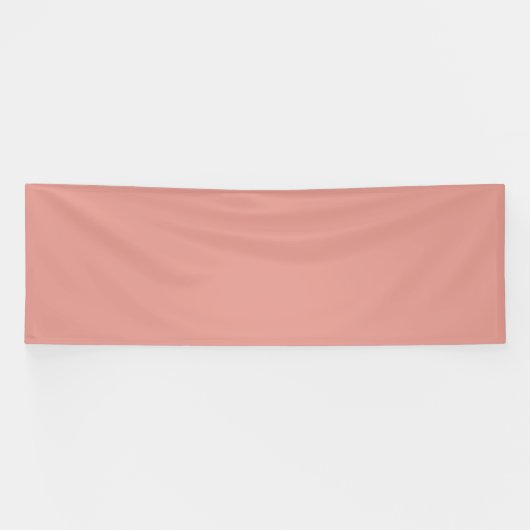Eenvoudige pastel flamingo roze kleur spandoek (Horizontaal)