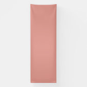 Eenvoudige pastel flamingo roze kleur spandoek (Verticaal)