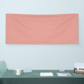 Eenvoudige pastel flamingo roze kleur spandoek (Beurs)