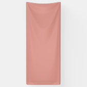 Eenvoudige pastel flamingo roze kleur spandoek (Verticaal)