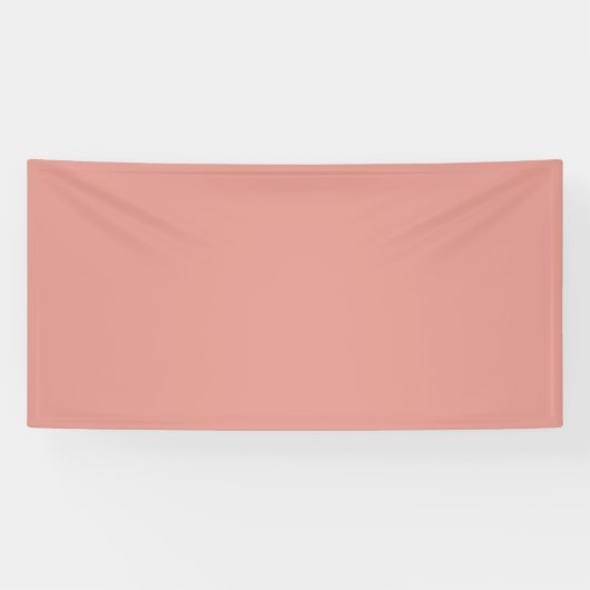 Eenvoudige pastel flamingo roze kleur spandoek (Horizontaal)