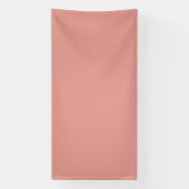 Eenvoudige pastel flamingo roze kleur spandoek (Verticaal)